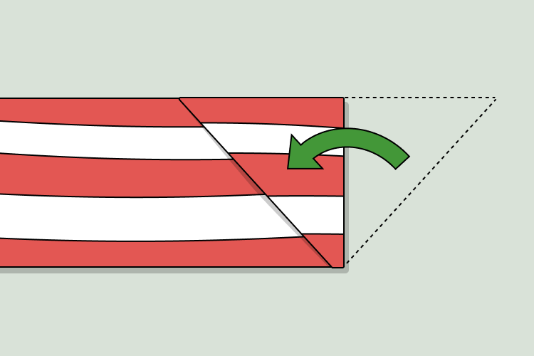 Continue the Triangular Folds diagram